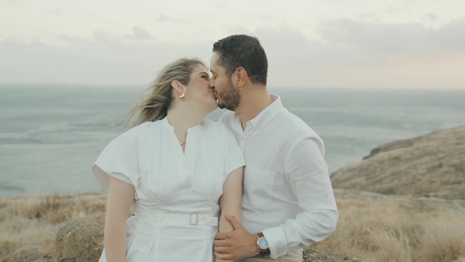 Casal junto ao mar no Caniçal, Madeira